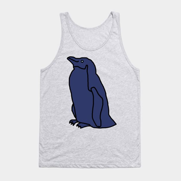 Blue Penguin Tank Top by ellenhenryart